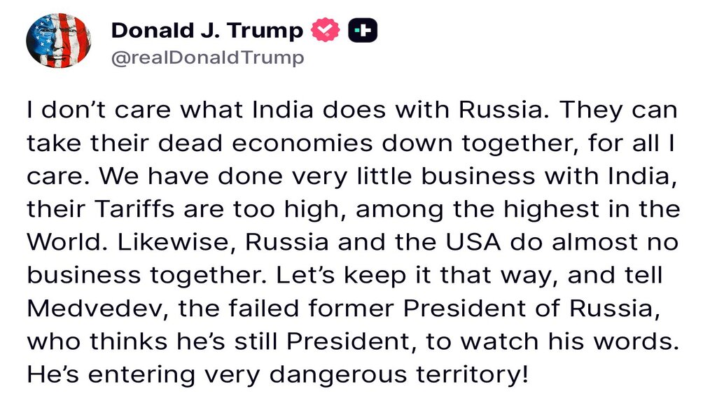 Trump India tariffs, US-Russia trade relations
