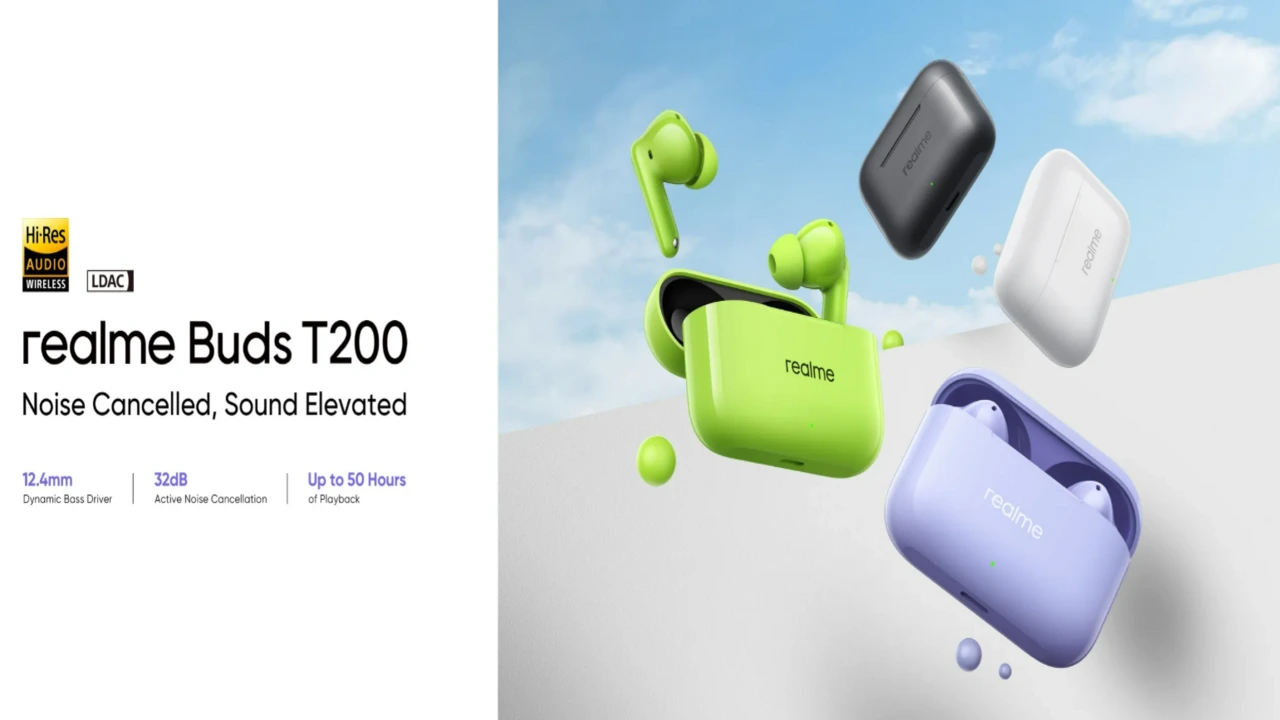 Realme Buds T200, Realme Buds T200 specifications, Realme Buds T200 Pricing and Availability